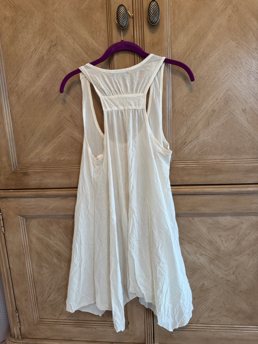 Cream Racerback Tank Top tunic - Picture 3 of 3